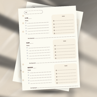 Recharge Page Hebdomadaire